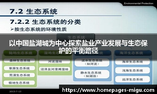 以中国盐湖城为中心探索盐业产业发展与生态保护的平衡路径