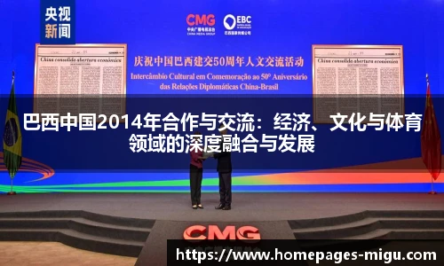 巴西中国2014年合作与交流：经济、文化与体育领域的深度融合与发展